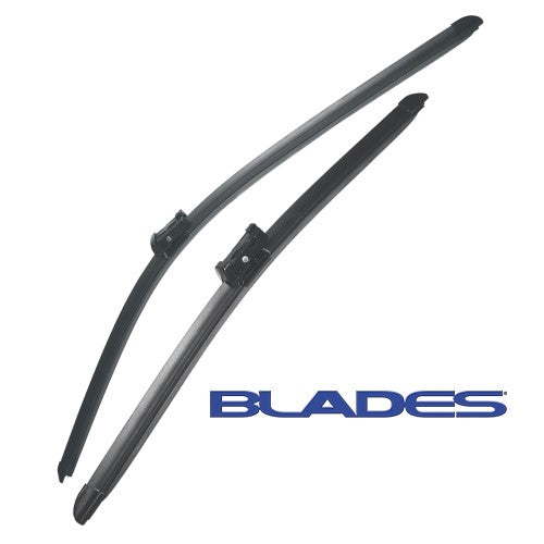 Twin Pack Windscreen Wiper Blade Set - 30" and 20" Wide Push Button